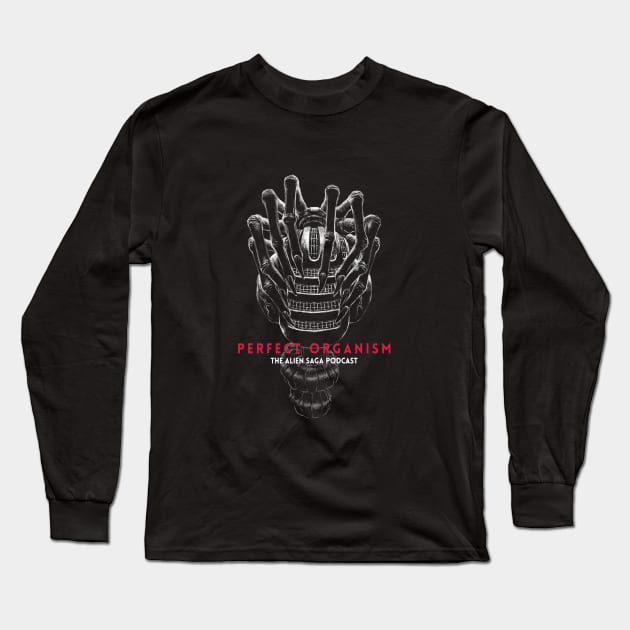 Perfect Organism Official t-shirt Design Long Sleeve T-Shirt by Perfect Organism Podcast & Shoulder of Orion Podcast